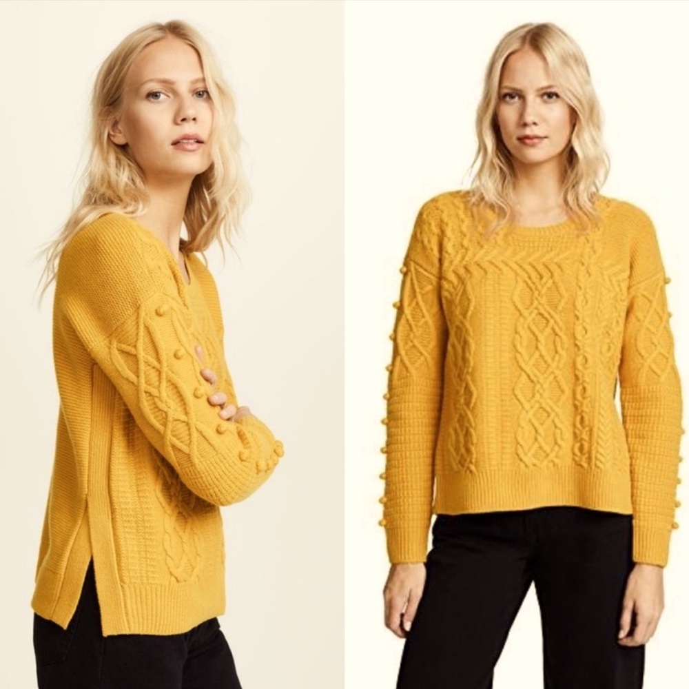 Madewell golden yellow merino wool sweater
